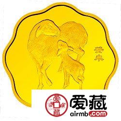 2003中国癸未羊年金银币1公斤梅花形金币