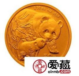 2004版熊猫贵金属纪念币1/10盎司金币