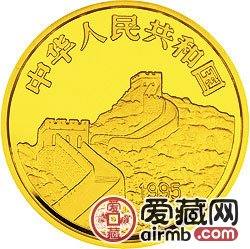 臺灣光復回歸祖國50周年金銀幣1/2盎司中國地圖、臺灣省地圖金幣