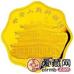 1995中国乙亥猪年金银铂币1公斤黄胄所绘《猪图》梅花形金币