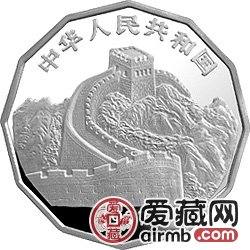 中国近代名画系列金银币2/3盎司金鸿均所绘《企鹅图》十二边形银