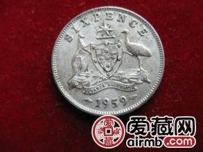 英属澳大利亚银币6便士图文赏析
