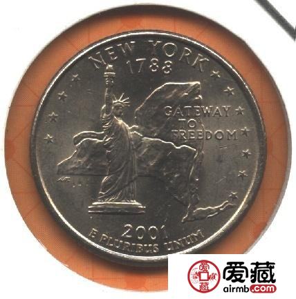 美国纽约州纪念币图文解析