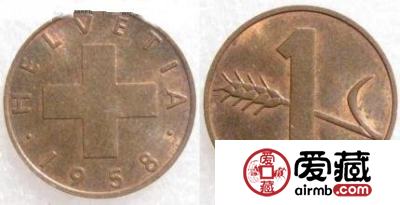 瑞士铜币1分图文赏析