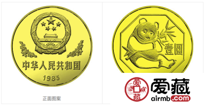 1983年熊猫金币套装金套猫1983年熊猫金币