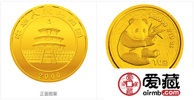 2000年熊猫金币套装金套猫图文鉴赏