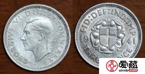 英国乔治六世银币3便士图文赏析