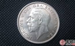英国乔治五世银币半克朗高清大图鉴赏