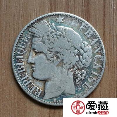 法国谷物女神银币1法郎图文解析