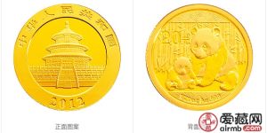 2012年熊貓金幣套裝金套貓圖文鑒賞