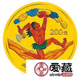 2001年盘古开天地彩色金币图文鉴赏