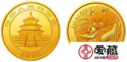 2005年5盎司熊猫金币随着时间推移，其价格越来越高