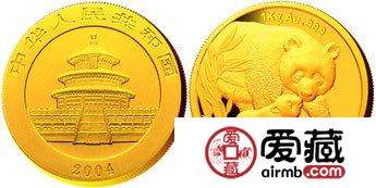 2004年熊猫金套币价格提升快，获得国内外投资者的大力关注