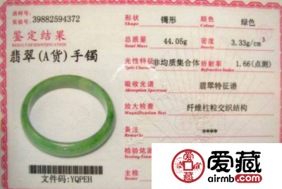 教你如何看懂翡翠鉴定证书上的内容