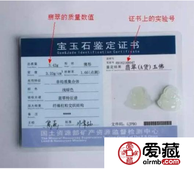 教你如何看懂翡翠鉴定证书上的内容