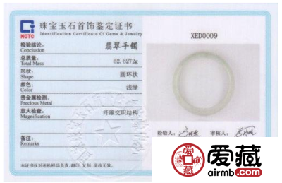 教你如何看懂翡翠鉴定证书上的内容