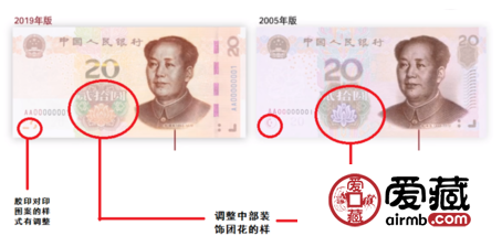 2019版第五套人民币20元花卉有什么变化 2019纸币花卉都是什么