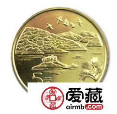 台湾日月潭（二组）纪念币随着时间存世量日益减少，如今的价格是