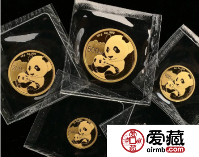 2019年熊猫金币5枚套装最新价格