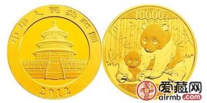 2012熊貓金幣價格上漲幅度大，受到眾多藏家關注