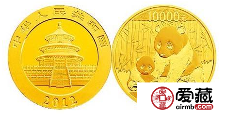 2012熊猫金币价格上涨幅度大，受到众多藏家关注