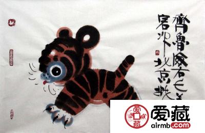 韩美林字画艺术作品鉴赏，韩美林字画作品图片赏析