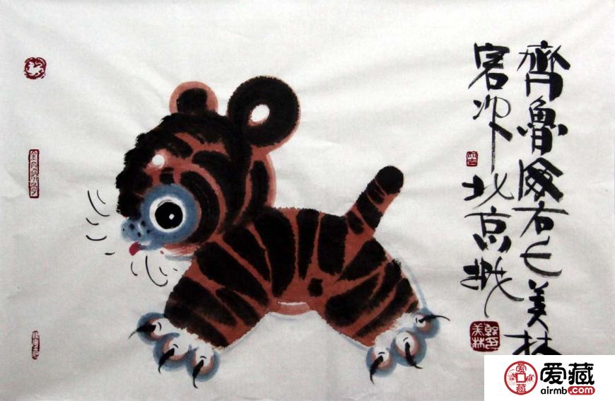 韩美林字画艺术作品鉴赏，韩美林字画作品图片赏析