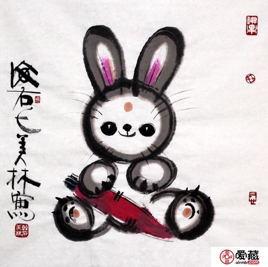 韩美林字画艺术作品鉴赏，韩美林字画作品图片赏析
