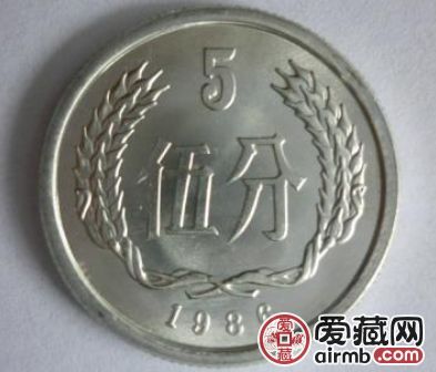 1986年五分硬币价格表,分析1986年五分硬币价值 1986年五分硬币价格表,分析1986年五分硬币价值