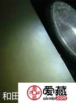 和田玉籽料棉絮打燈圖 和田籽料打燈圖片