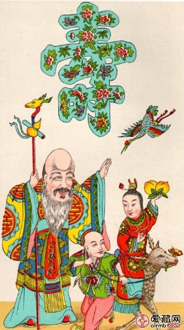 福禄寿字画鉴赏,福禄寿字画图片赏析