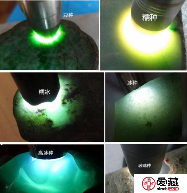 翡翠原石怎么辨别种水 翡翠原石打灯看种水