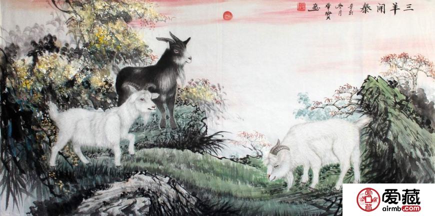 三阳开泰风水画适合挂在什么位置？原来挂在这里才最合适！