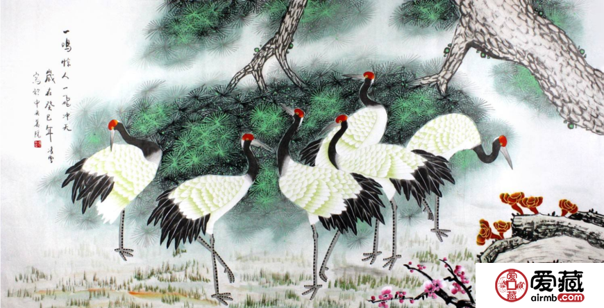 仙鹤图风水画有什么寓意？看了你才能知道！