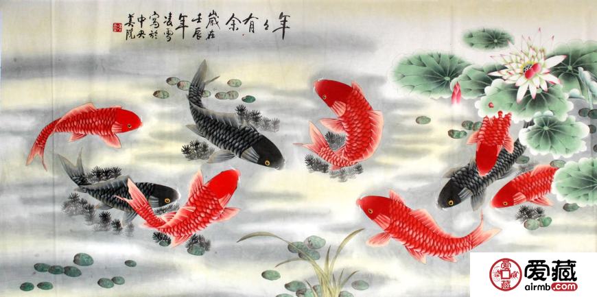 九鱼图风水画适合挂在什么位置？这些风水讲究你得知道！