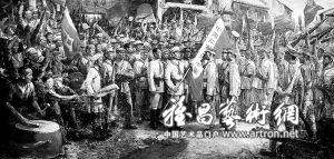 油画《百色的曙光》  带来全新艺术享受