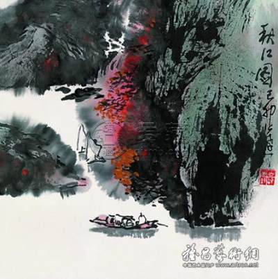 为郭公达山水画展而作