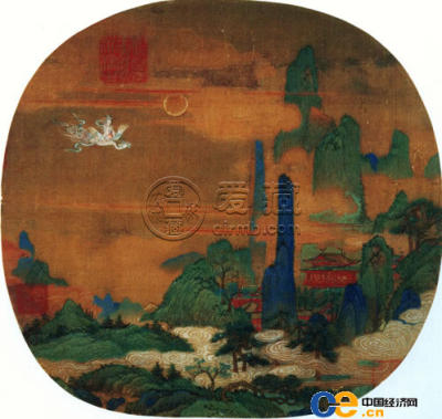 仙山楼阁图 [宋] 佚名 辽宁僧博物馆藏