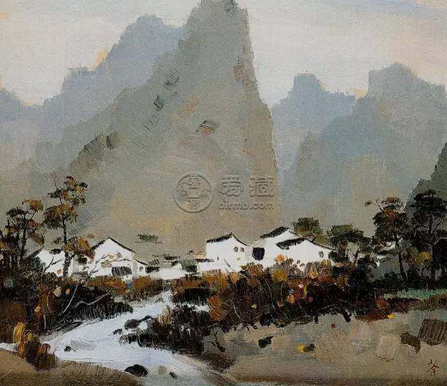 吴冠中油画作品欣赏，吴冠中油画作品鉴赏