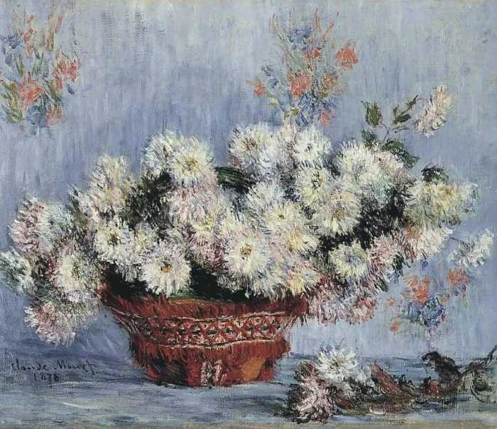 印象派静物油画作品欣赏，莫奈静物油画图片鉴赏-爱藏网