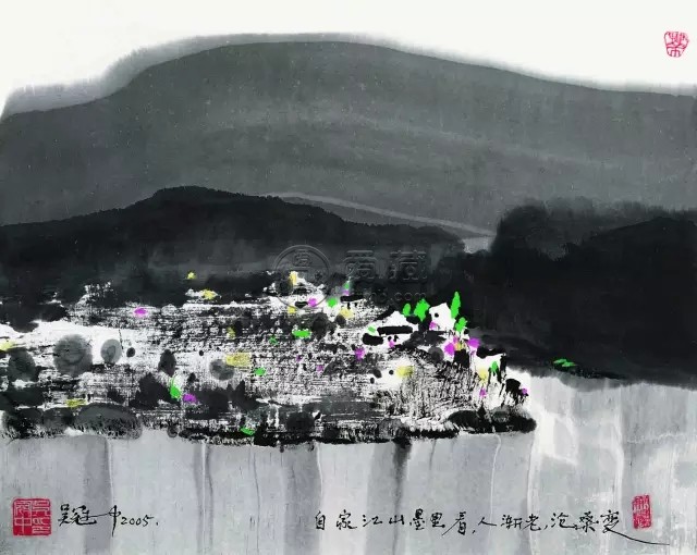吴冠中版画作品欣赏，吴冠中版画高清图片