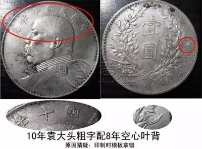 十年袁大头版别介绍   十年袁大头版别图解