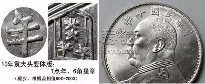 十年袁大头版别介绍   十年袁大头版别图解