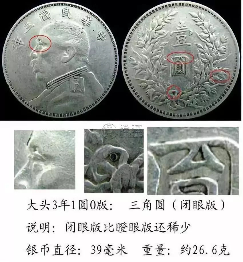 民国银元袁大头各版本详解  民国银元袁大头各版本详解图片