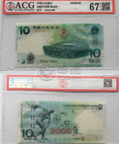 2008年奥运钞最新价格