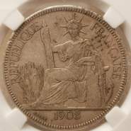 坐洋币1908真品图片 拍卖价格