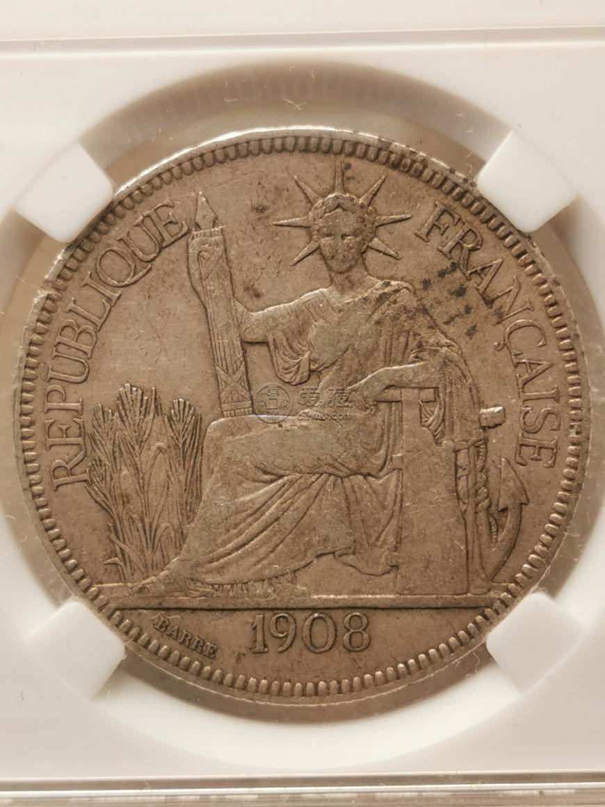 坐洋币1908真品图片 拍卖价格