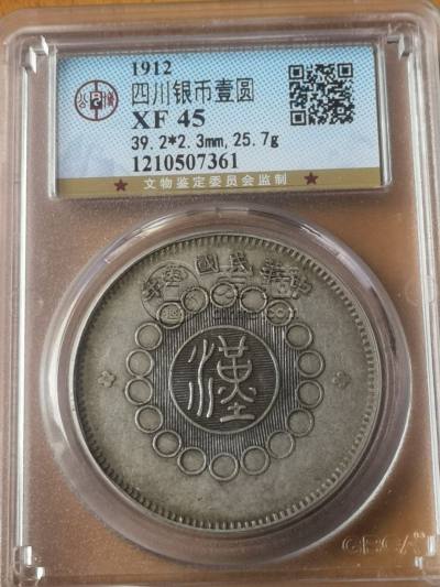 四川银币竖点年图片及价格 值多少钱