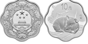 2019年豬年生肖金銀幣30克梅花形銀幣 價(jià)格最新