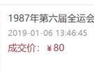 1987年第六届运动会纪念币一角价格  第六届全国运动会纪念币价格